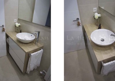 Baño DiGiovanni, Reforma, Zaragoza, Baño, Mueble a medida, cisterna empotrada, lavabo porcelana, Baño moderno, Baño blanco, Porcelanosa, Roca, grifo termostático, mueble madera, amueblamiento, blanco, espejo grande, Tres, plato ducha, cisterna empotrada, baldosa blanca, espejo camerino, espejo entero,